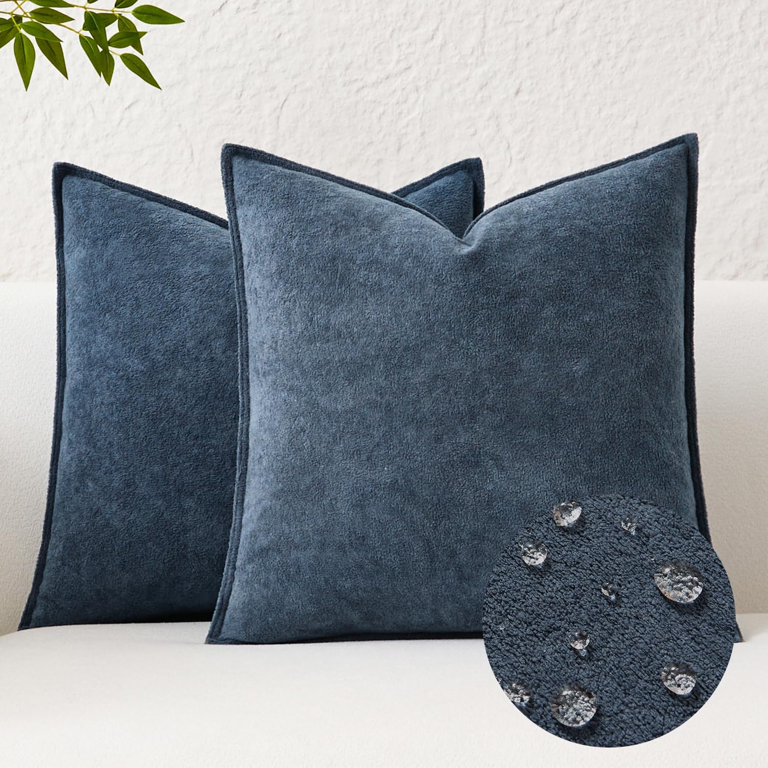 Amazon.com: Kevin Textile Soft Waterproof Pillow Covers 18x18 Inch